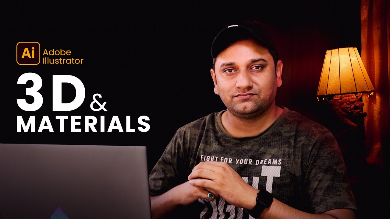 Illustrator 3D and Materials | Adobe Illustrator Course in Hindi
