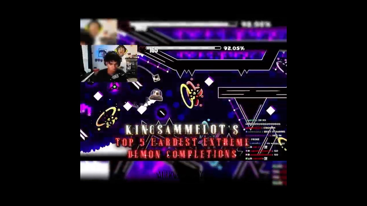 Top 5 Hardest Extreme Demons @KingSammelot has beaten