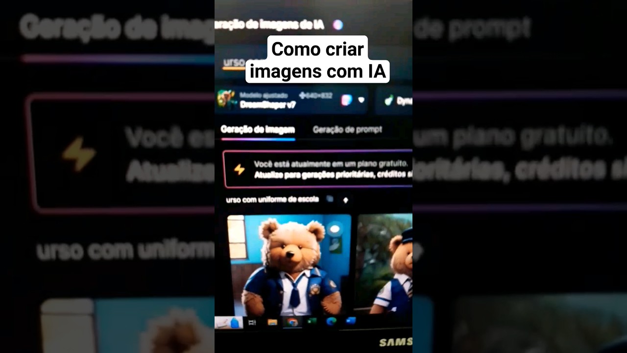 Como criar imagens com IA. #shortsvideo #dicas #tecnologia # IA
