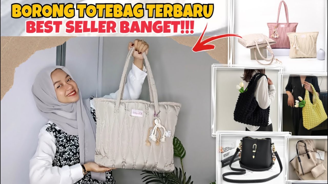 SHOPEE HAUL TOTEBAG TERBARU DAN BEST SELLER 70RIBUAN !!!