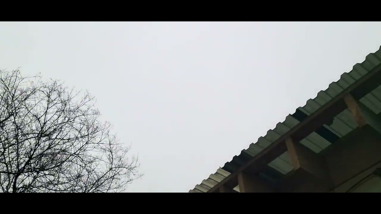 A rare 201 aircraft flew over could not see.Because of clouds