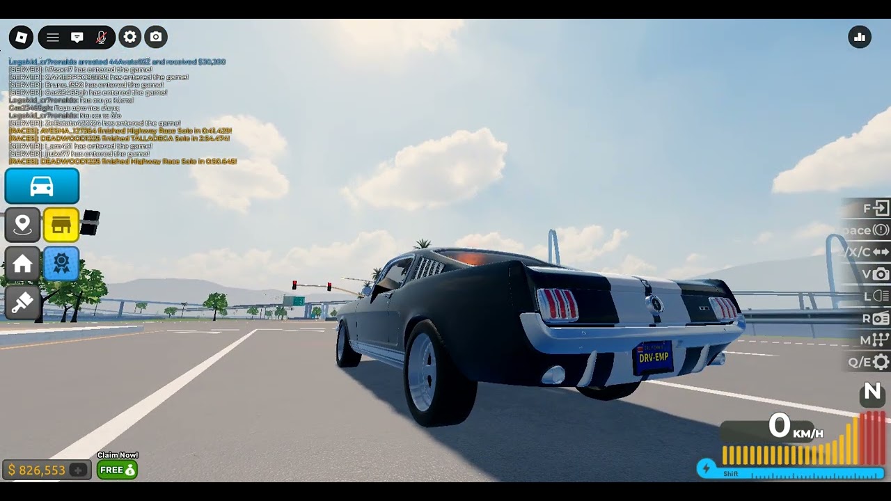 1965 Ford Shelby [Mustang] GT500 sound.  ||  Driving Empire
