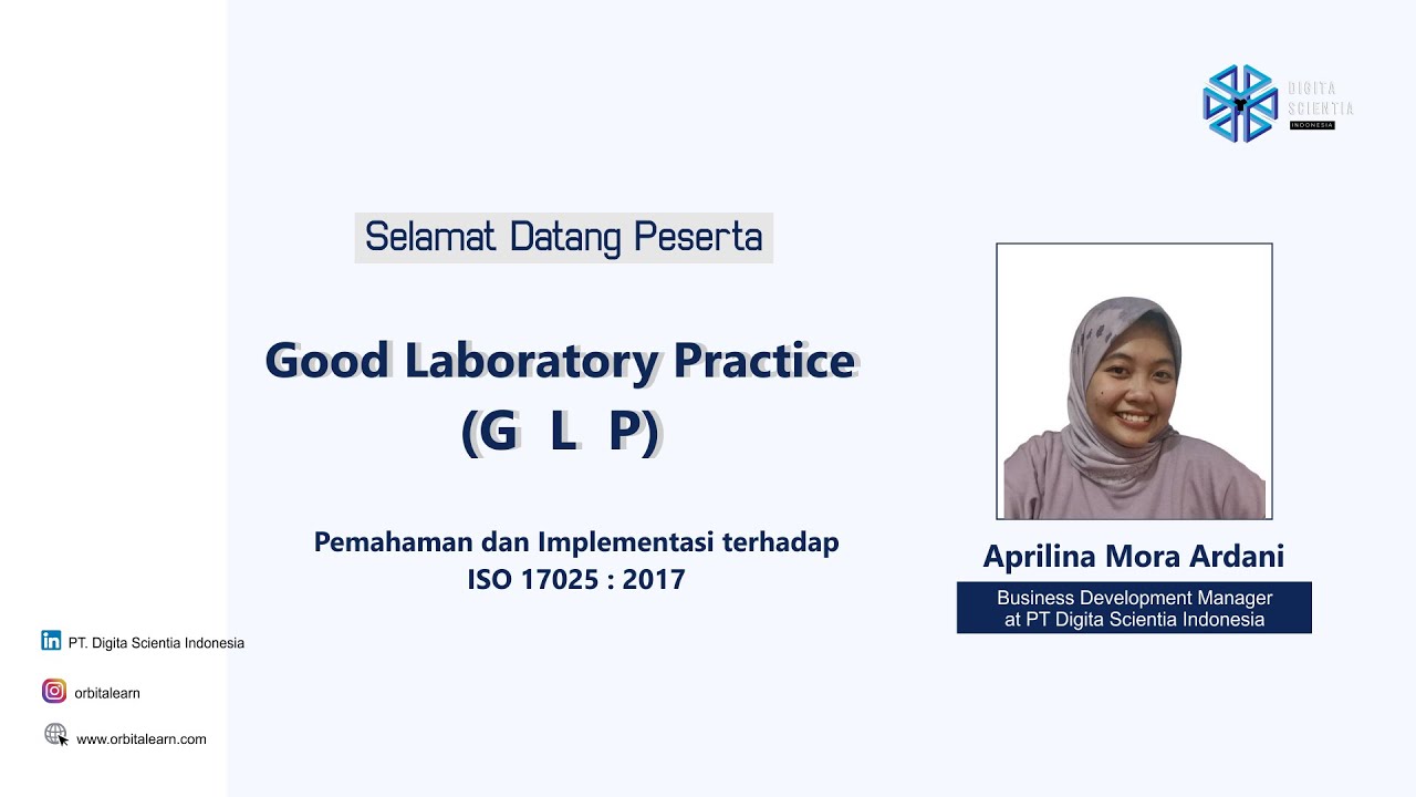Training Good Laboratory Practice (GLP)