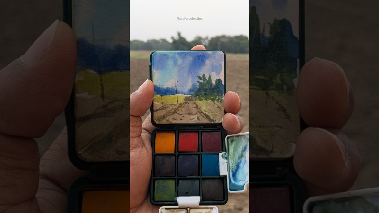 Taking my portable watercolor kit out for an adventure! 🎨 