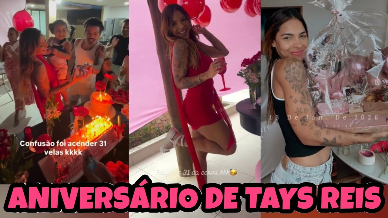 DOIS BOLOS!! TEVE PARABÉNS PARA TAYS REIS #taysreis #biel #pietra 