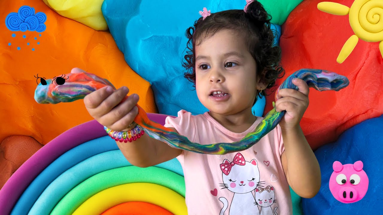 Aprendiendo con plastilina 🎨 | Colores y figuras con Mimi Eily