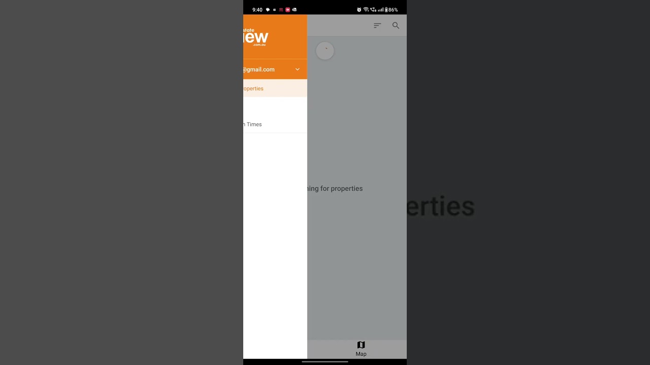 Realestateview Android App In app browser feature demonstration