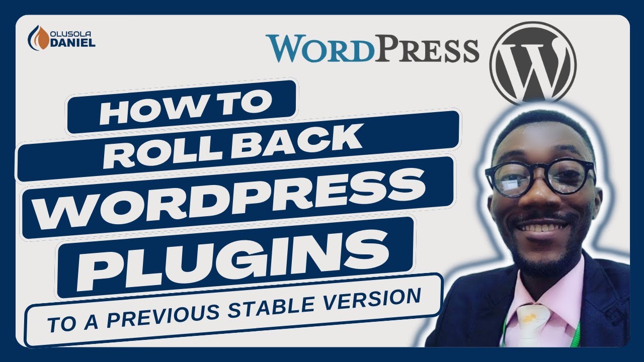 ROLL BACK WORDPRESS PLUGINS LIKE A BOSS!!! - Downgrade/Upgrade Your WordPress Plugins