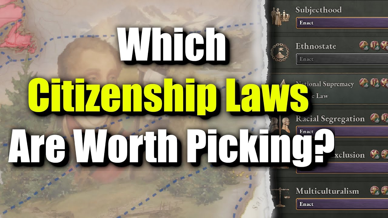 Which Citizenship Laws Are Worth Picking in Victoria 3's Patch 1.10.5?