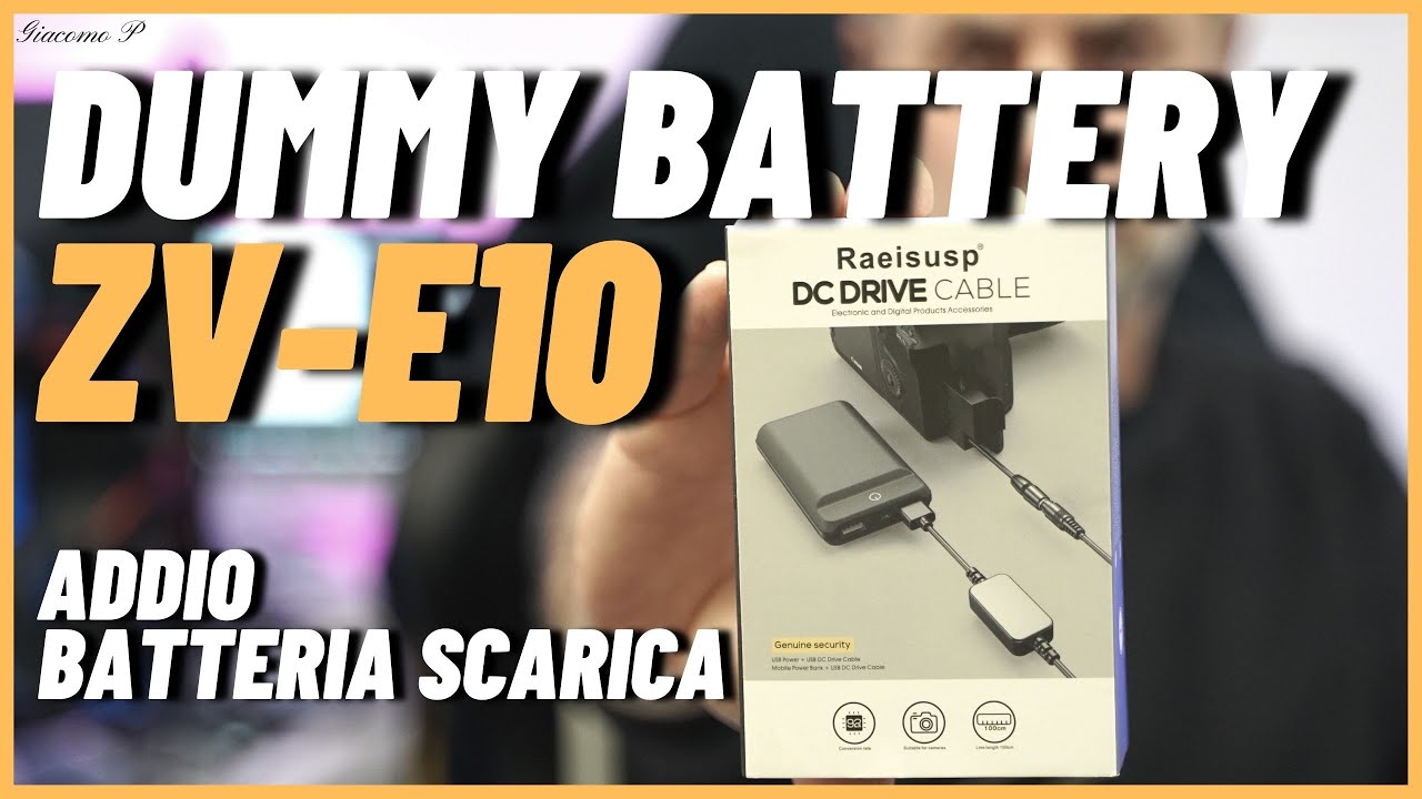 Sony ZV-E10 - DUMMY BATTERY - Addio batteria scarica 📷