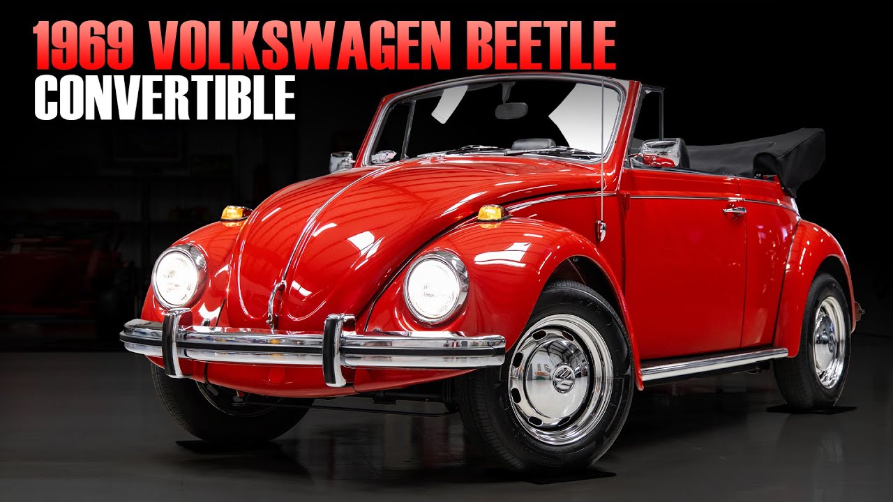 1969 Volkswagen Beetle Convertible | Fully Restored | Red | Black Top | Classic VW Type 1