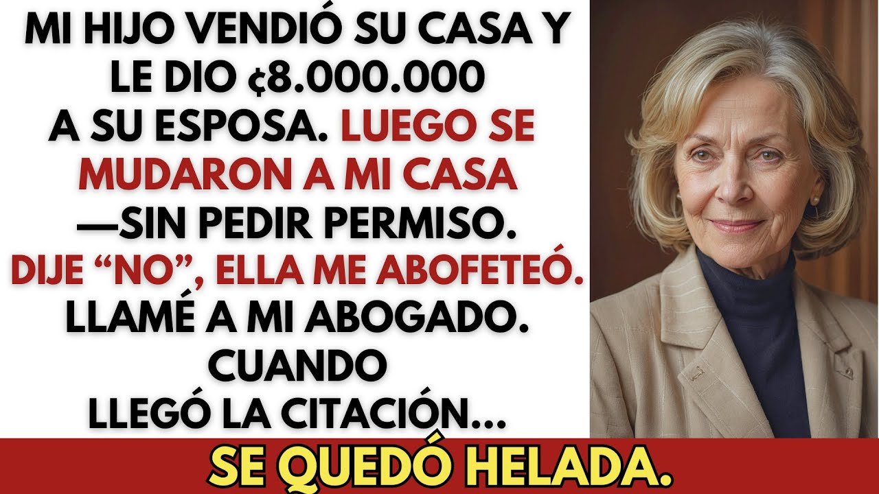Mi hijo vendió su casa y le dio ¢8.000.000 a su esposa—luego se mudaron a mi casa sin pedir permiso