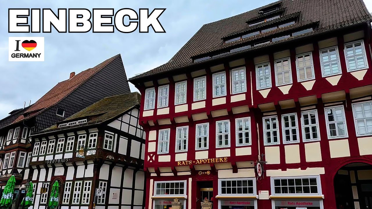 EINBECK -  beeindruckende deutsche  Altstadt! 400 Fachwerkhäuser verschiedener Baustile