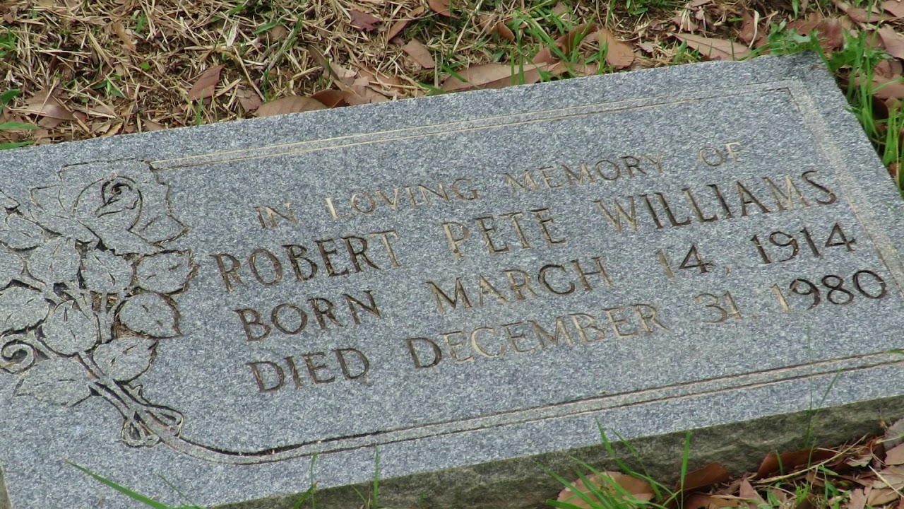 Robert Pete Williams' gravesite