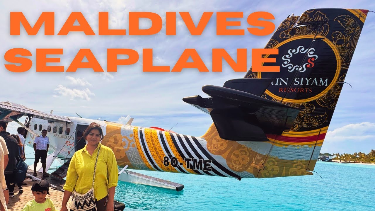 First Seaplane Ride Ever! 😍 Maldives to Sun Siyam World 🌊 | | Family Trip Part 3
