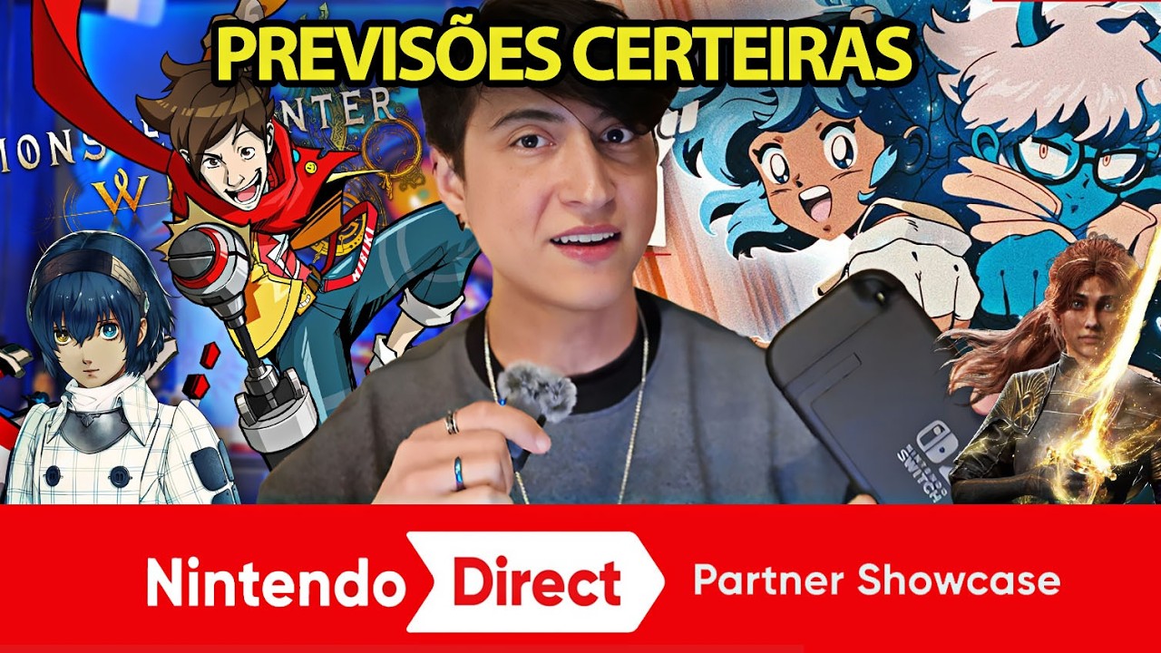 Previs&otilde;es CERTEIRAS para o Nintendo Direct Partner Showcase Switch 2 & 1 05.02.2026!! ACERTEI??