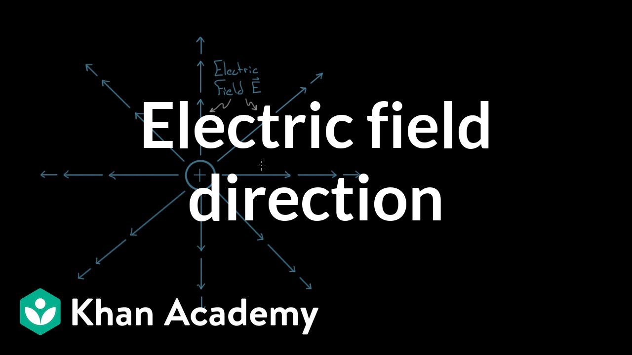 Electric field direction | Electric charge, field, and potential | Physics | Khan Academy