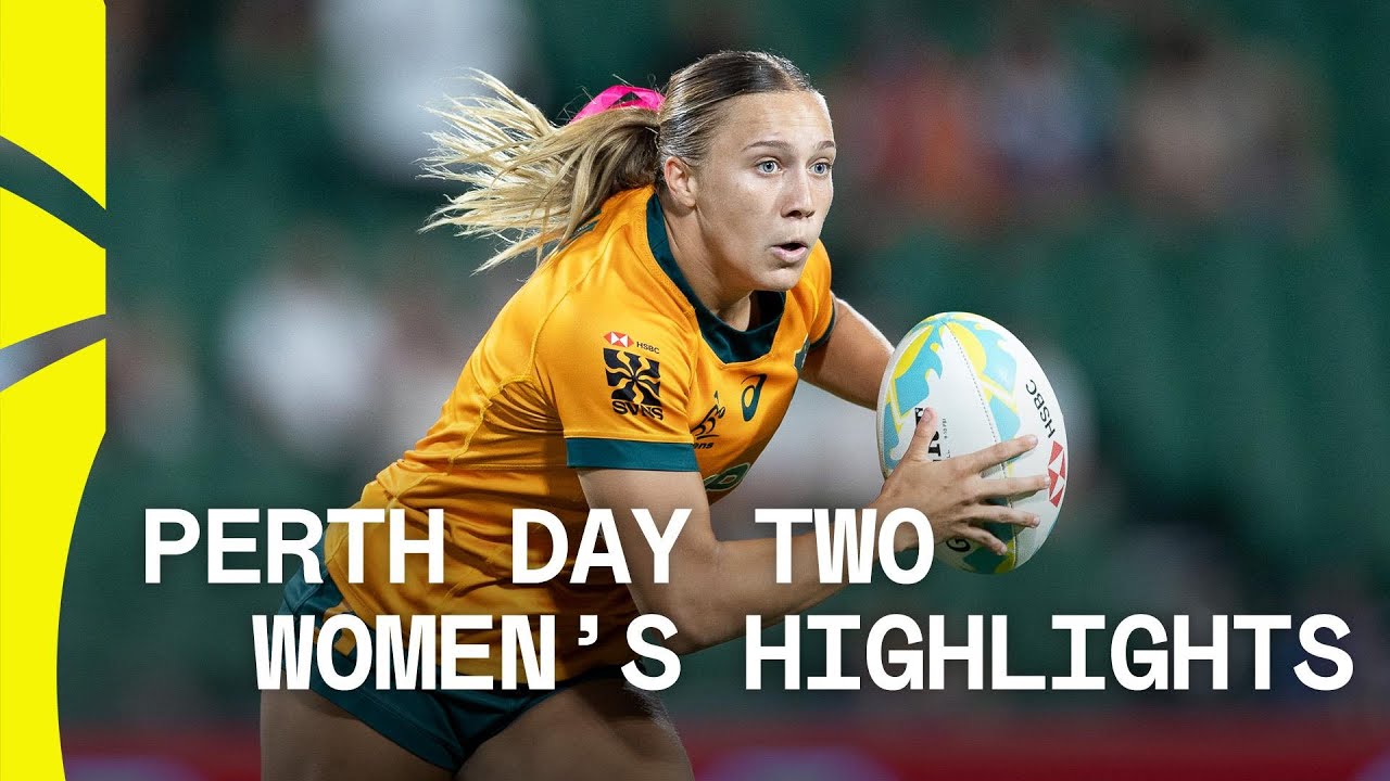 Australia bring the POWER 💪 | HSBC SVNS Perth 2025 | Day Two Women's Highlights