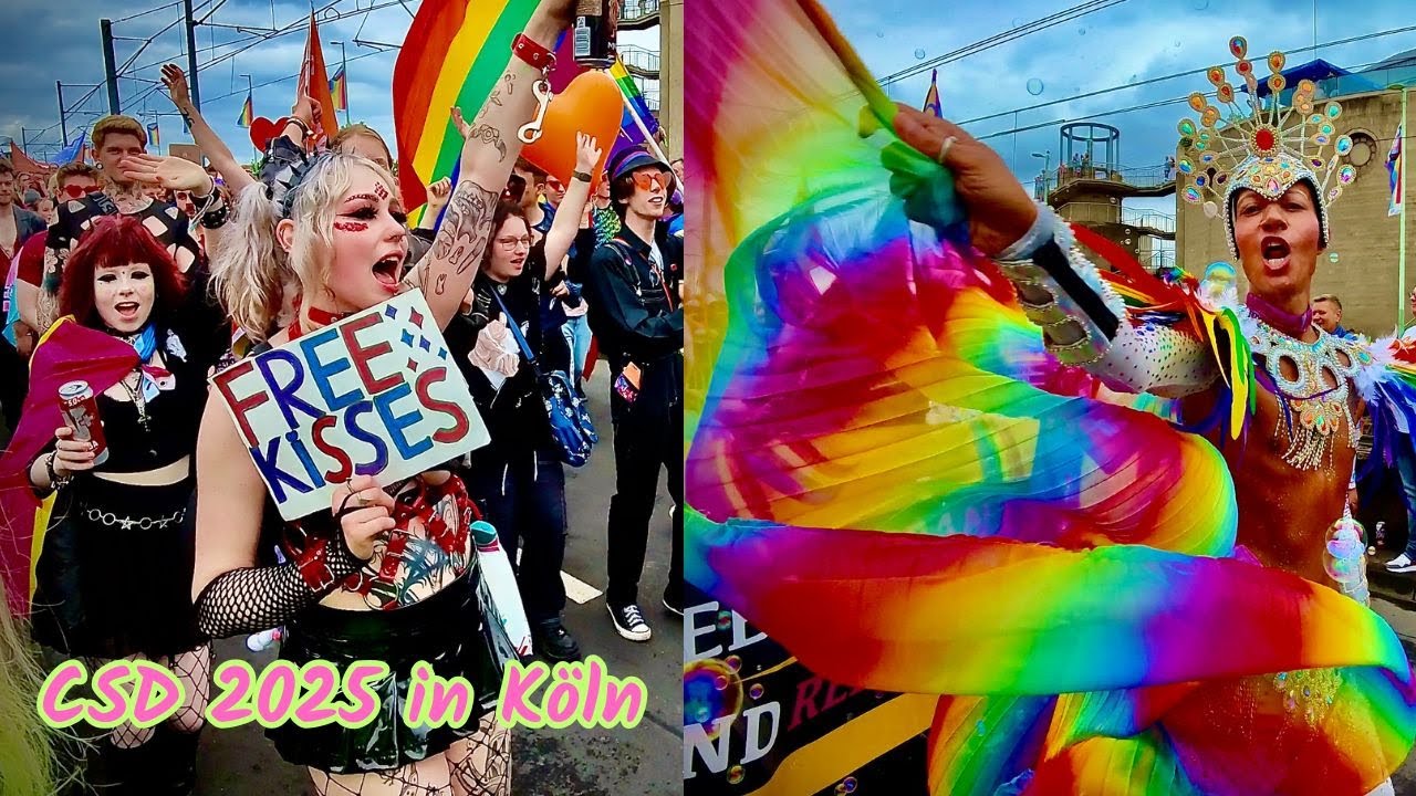 CSD-Demo in Köln 2025 🌈Bei einer der größten europäischen Paraden zum Christopher Street Day (CSD)