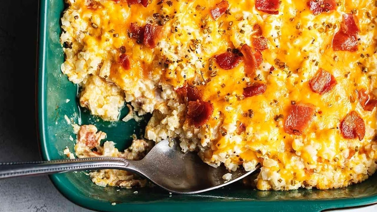 Запеканка с рисом и цветной капустой