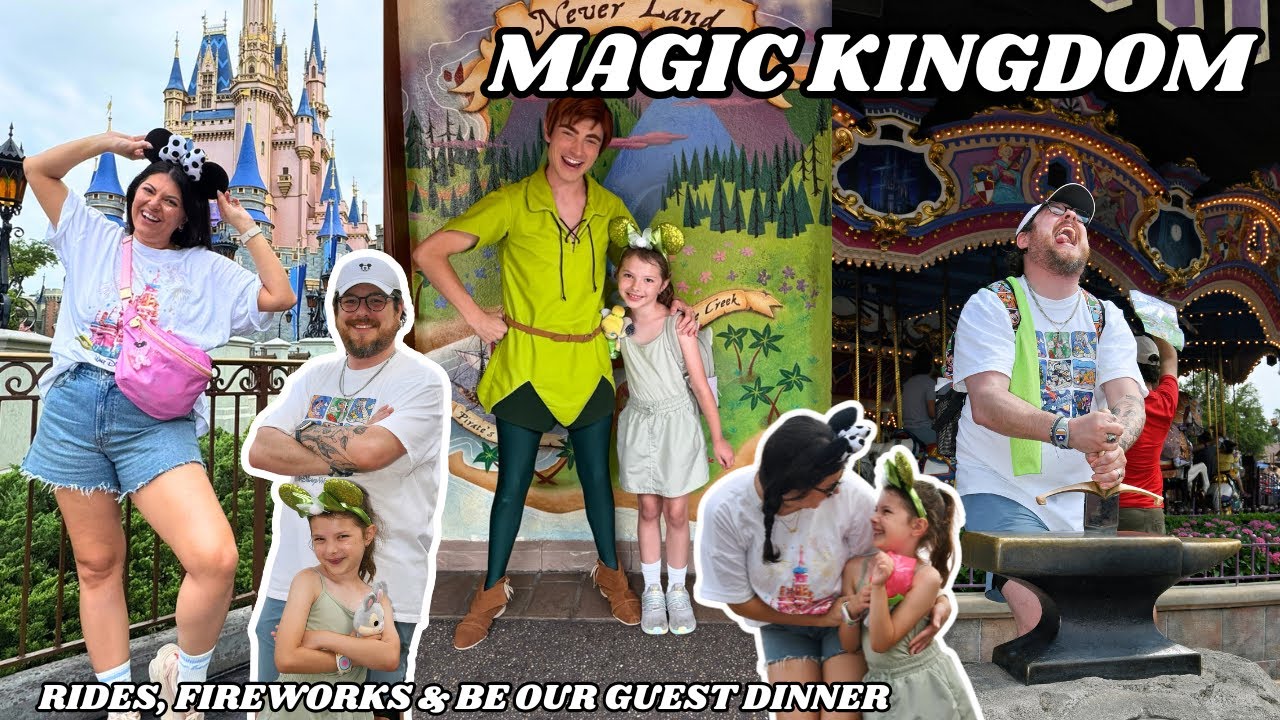 DISNEY WORLD VLOG  DAY THREE  ✨🏰🐭🎆  | MAGIC KINGDOM | Be Our Guest Dinner | Pin Trading FAIL & MORE!