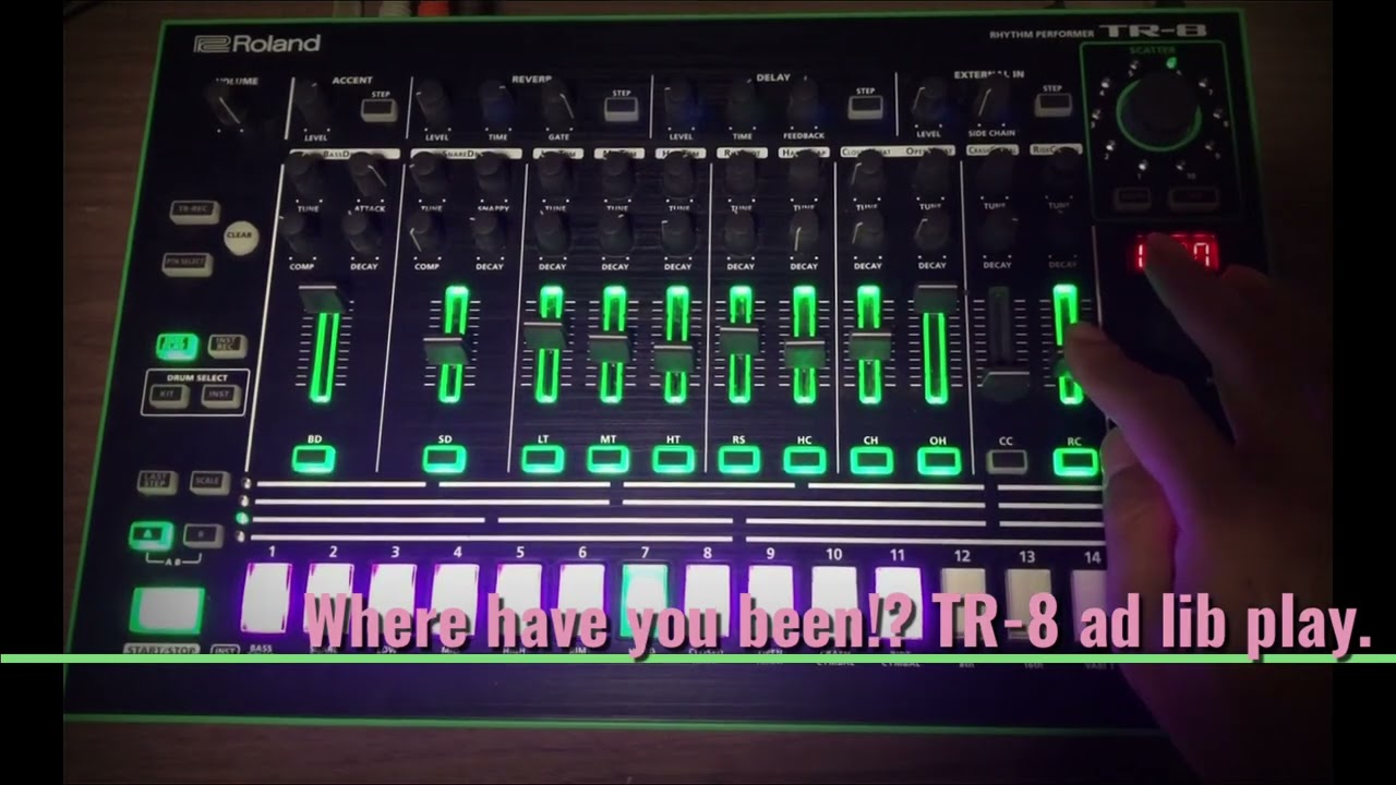 Where have you been!? Roland TR-8 ad lib play.