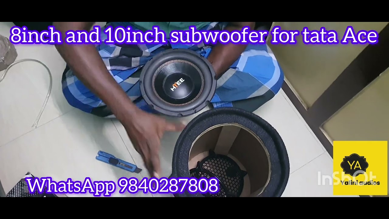 8inch and 10inch subwoofer for tata Ace