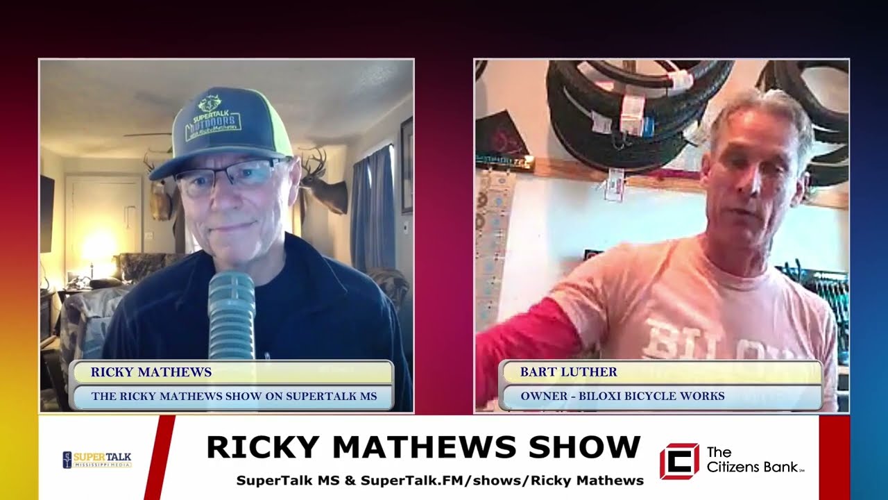 Bart Luther, owner of Biloxi Bicycles Works, joins Ricky to talk about bicycling.