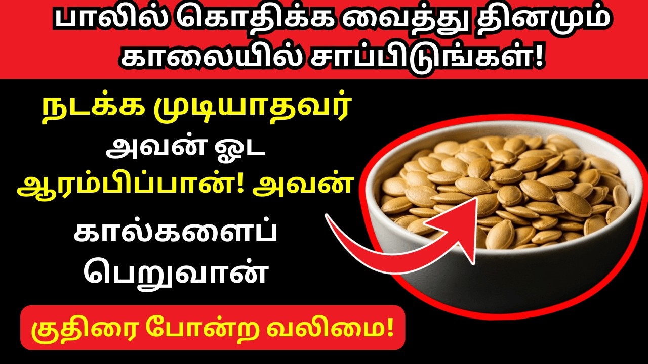 நடக்க சிரமப்படுகிறீர்களா?இந்த விதை உங்கள் கால்களுக்கு புதிய வலிமை தரும்!