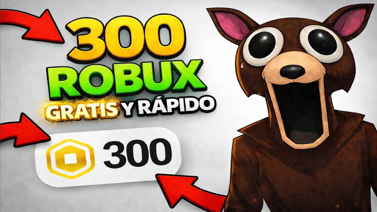 😱 C&Oacute;MO CONSEGUIR ROBUX GRATIS en ROBLOX 2026 ✅Real *300 robux cada d&iacute;a*