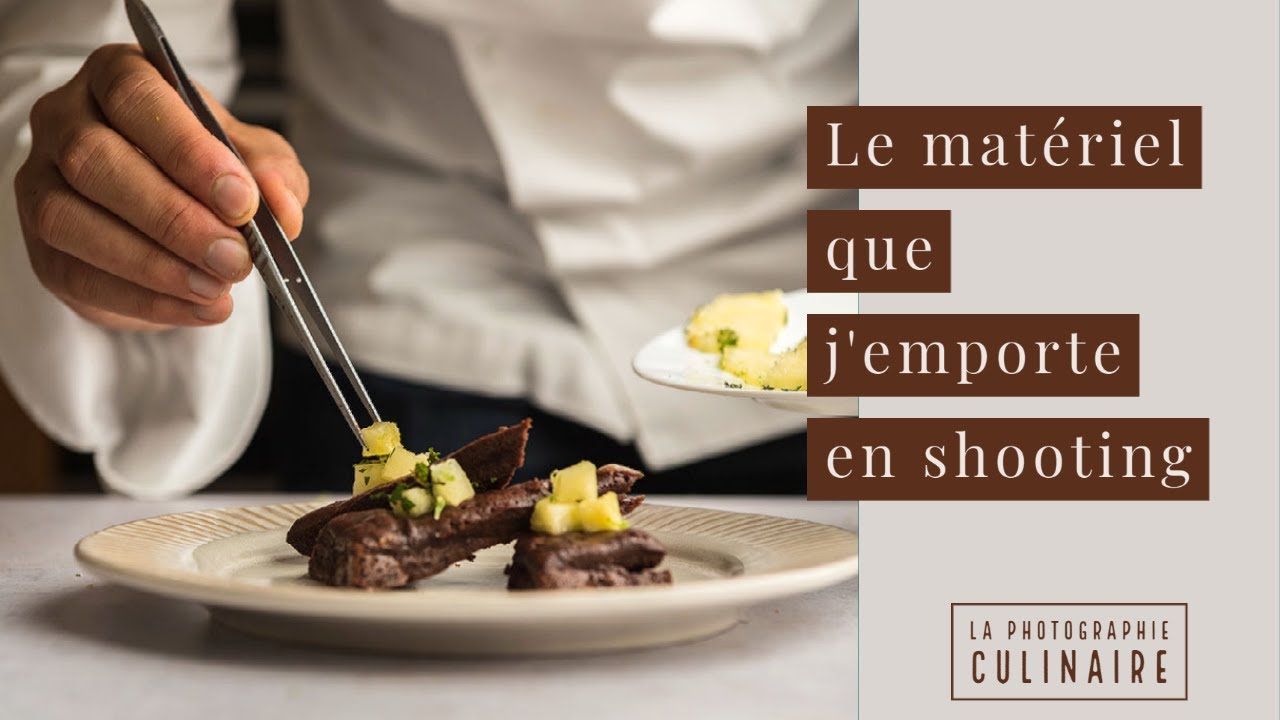 Le matériel que j'emporte en shooting chez un client.