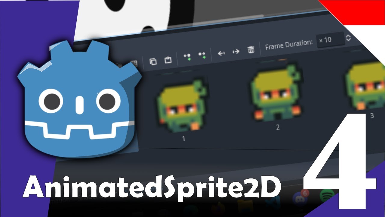Godot 4.0 -  4 : AnimatedSprite2D | Animasi Sprite dengan lebih mudah