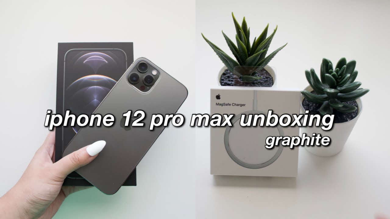 IPHONE 12 PRO MAX GRAPHITE UNBOXING + MAGSAFE