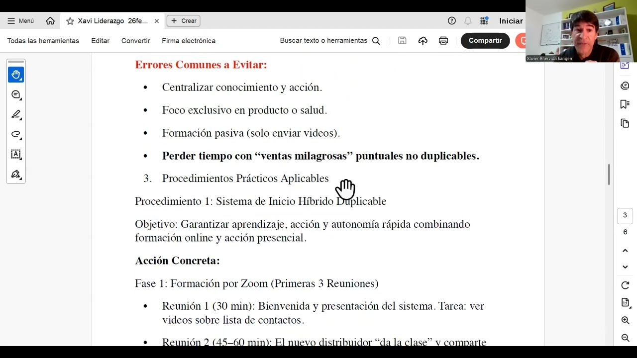 Plan de accion proyecto kangen;  cómo formar un nuevo distribuidor y evitar errores comunes.