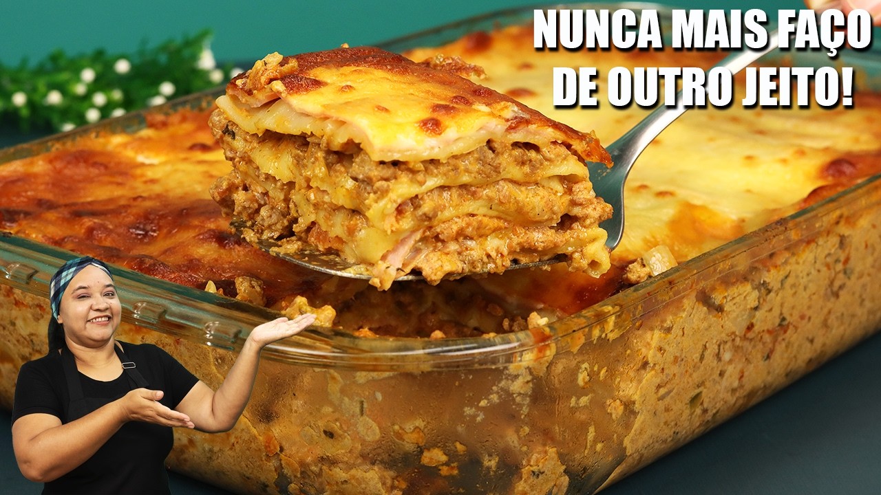 O segredo da lasanha está neste molho! Vai transformar seu almoço do Dia das Mães!