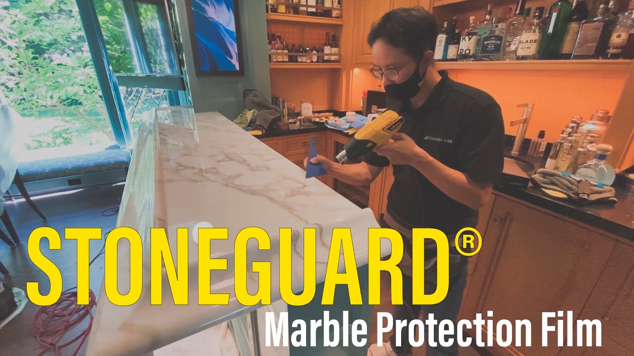 Stoneguard Marble Surface Protection Film | Installation