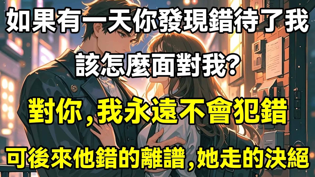 如果有一天你發現錯待了我，該怎麼面對我?對你，我永遠不會犯錯，可後來他錯的離譜，她走的決絕