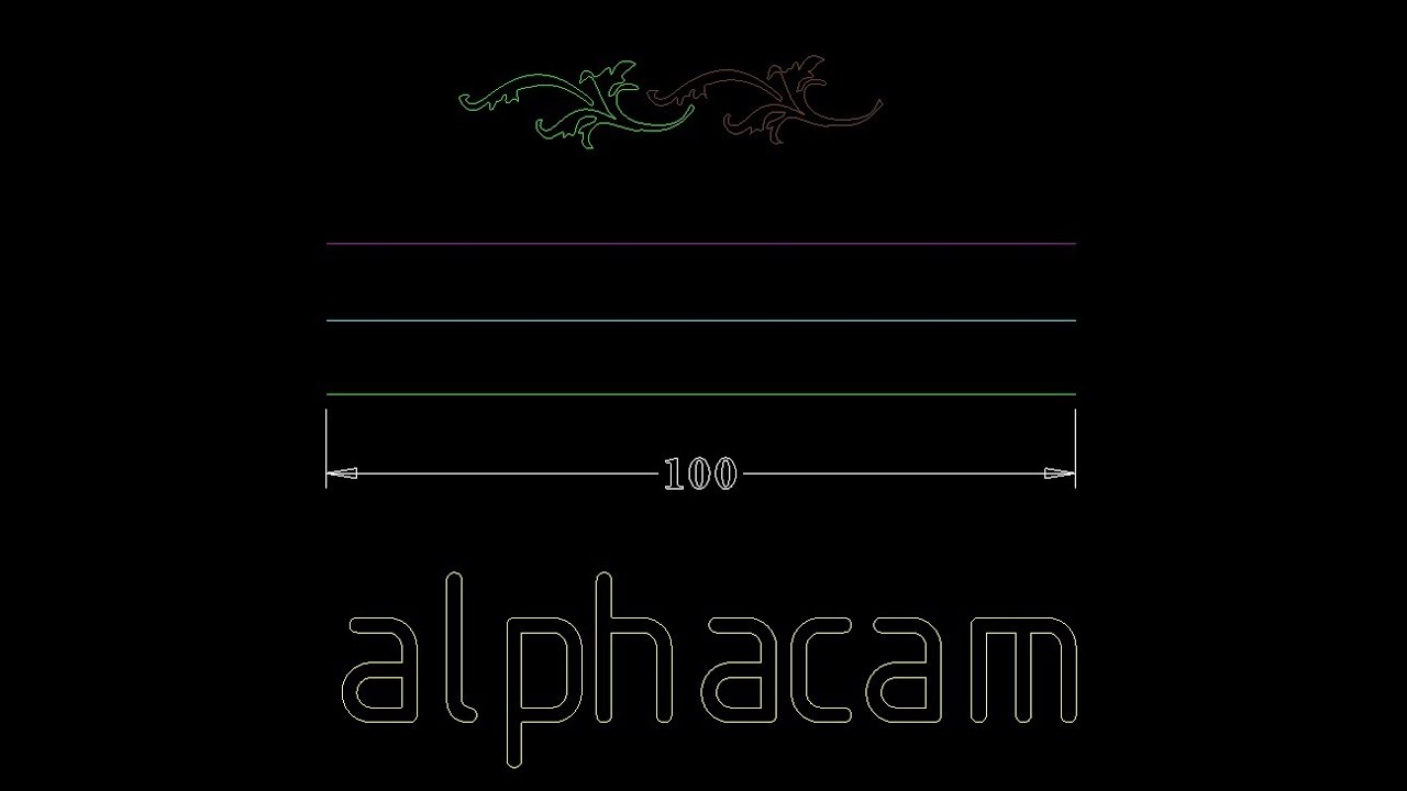 Alphacam'de farklı çizgi türlerini geometriye çevirme