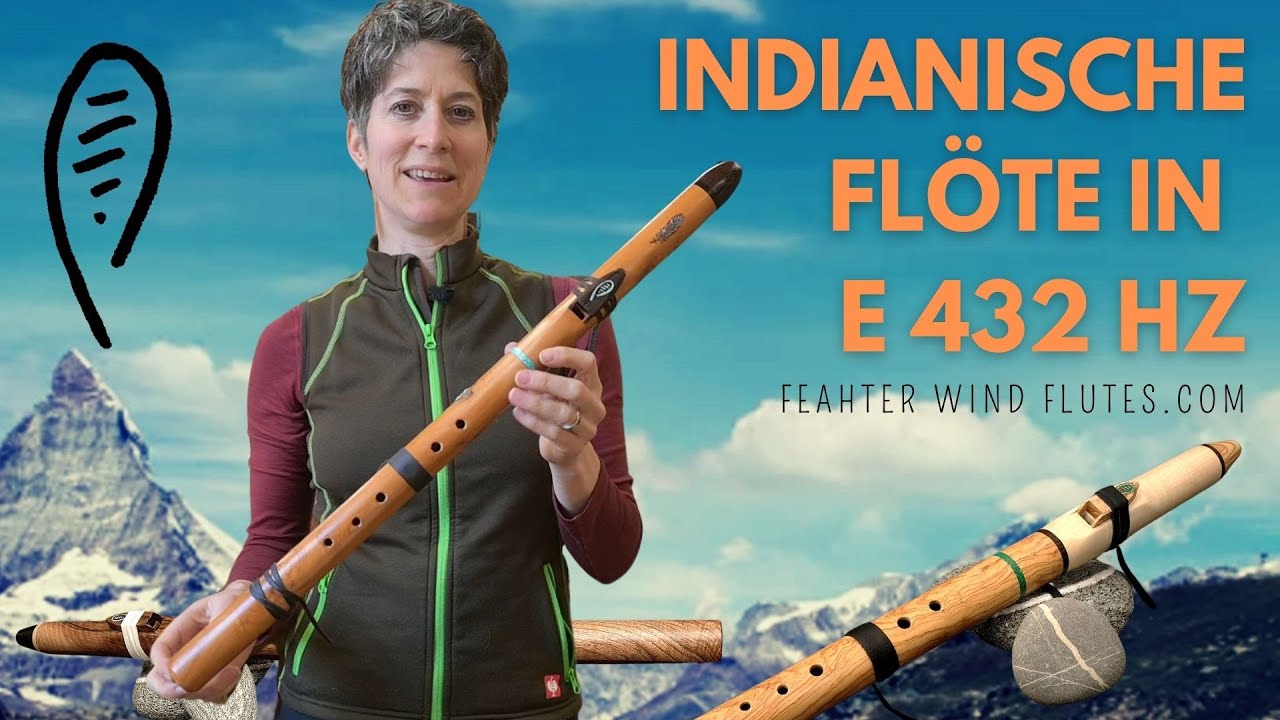 Indianische Fl&ouml;te in E 432 Hz / Native American Style Flute E 432 Hz