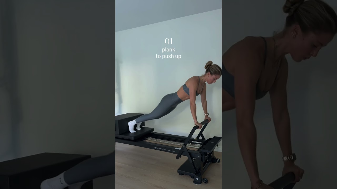 2 reformer Pilates moves that tone your arms abs and legs!