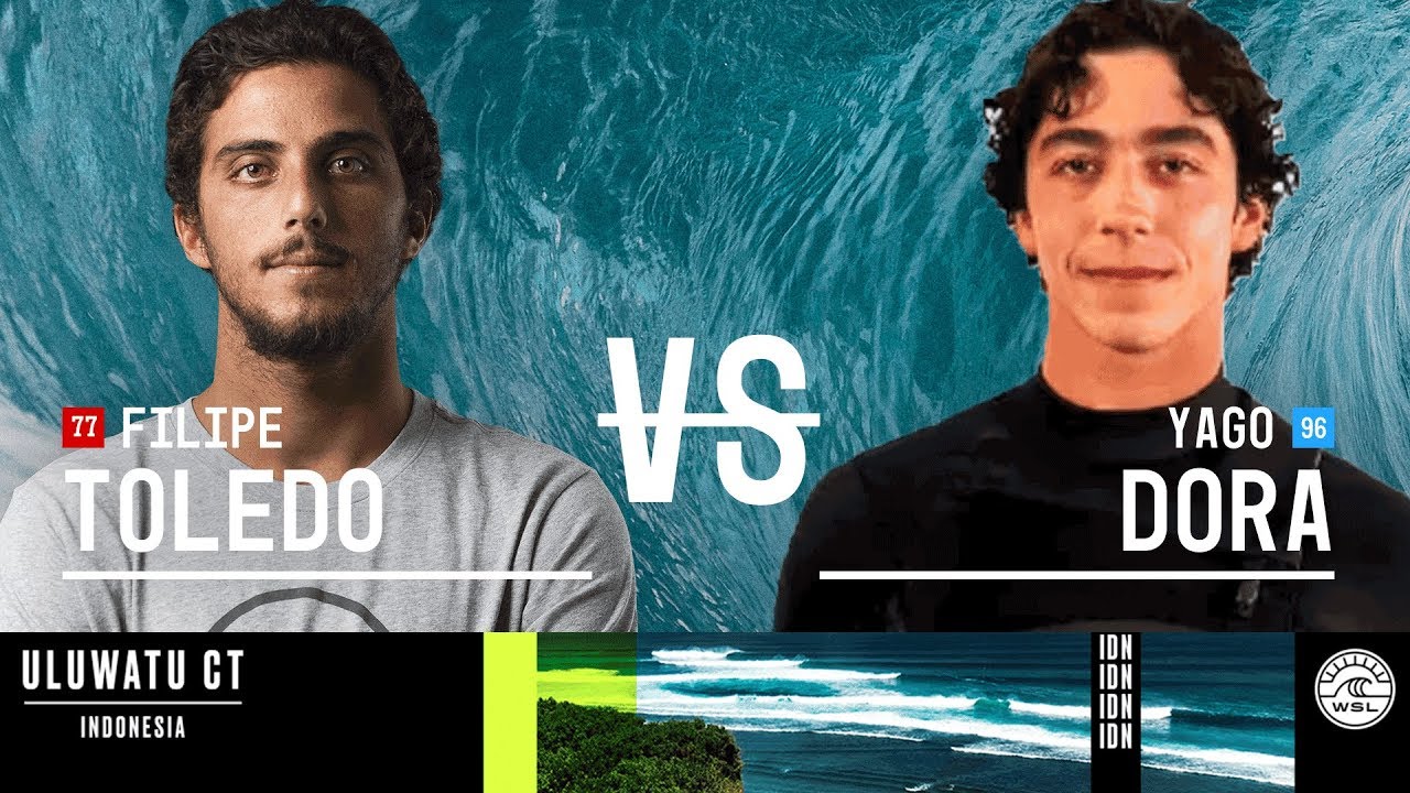 Filipe Toledo vs. Yago Dora - Round Three, Heat 10 - Uluwatu CT 2018