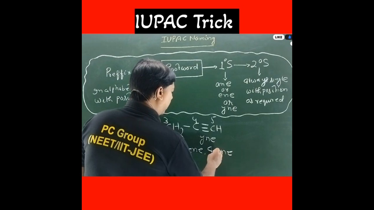 IUPAC Naming Trick #shorts #NEET #IIT-JEE #iupac