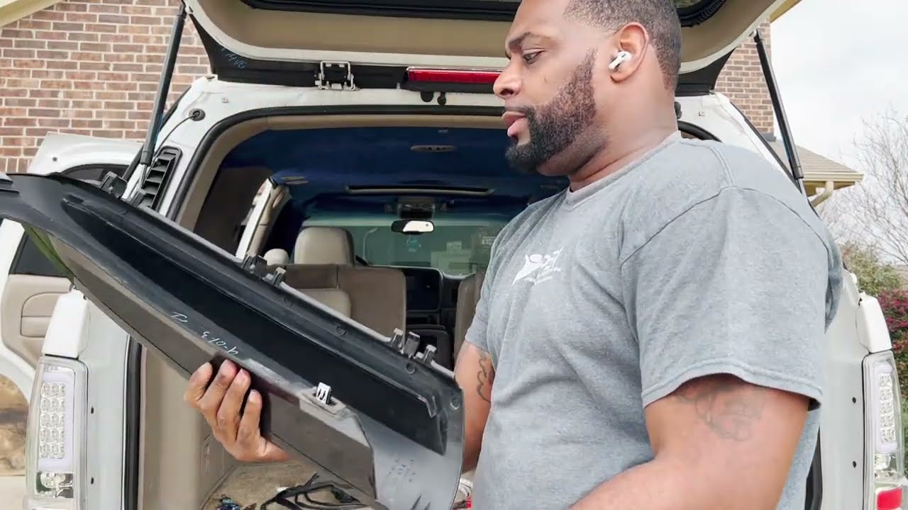 Dual LED strips D Pillars install on Tahoe | Shout out to @MiGo713