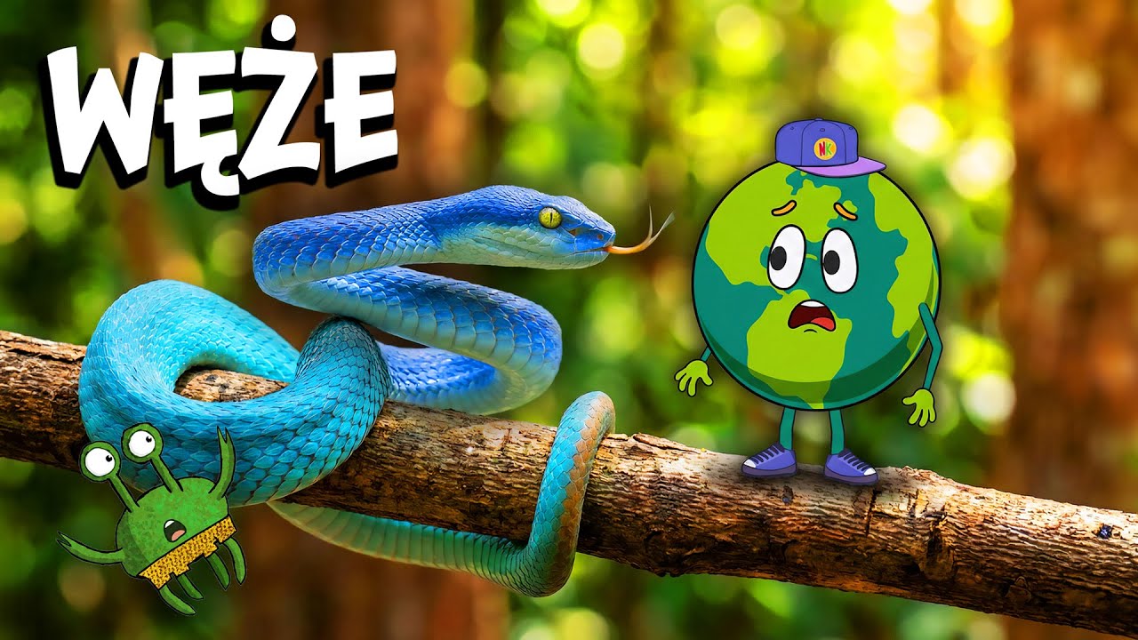 WĘŻE: Dlaczego nie mają nóg i jak słyszą bez uszu? Film Edukacyjny dla Dzieci