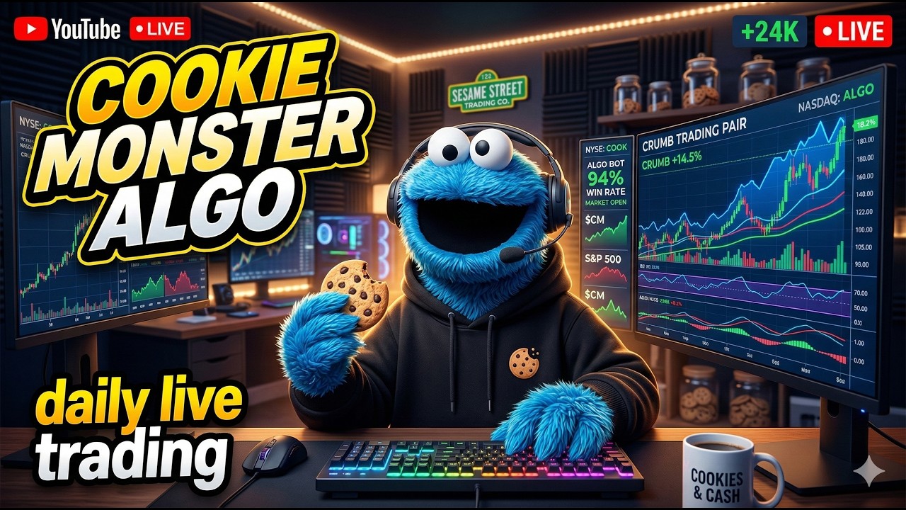 🍪 Cookie Monster Algo Trading by THE PIT 🍪 NQ Live Signals | Nasdaq Futures | Live Trading