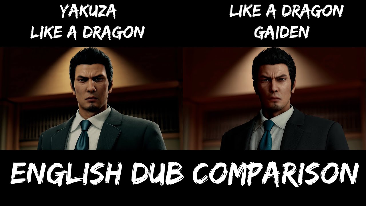 Kiryu English Dub Comparison - Yong Yea and Darryl Kurylo