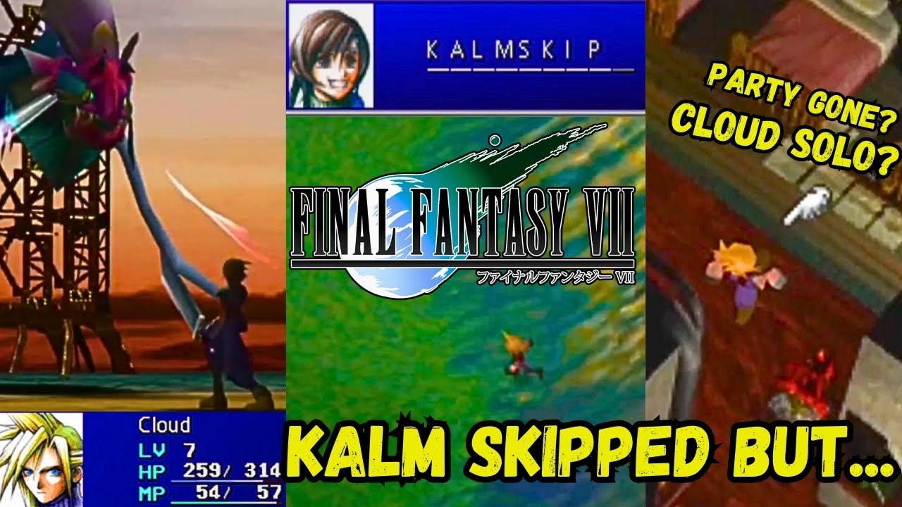FF7 SPEEDRUNNER SKIPS KALM BUT.. GOES BACK.. BUT CLOUDS SOLO?🤯