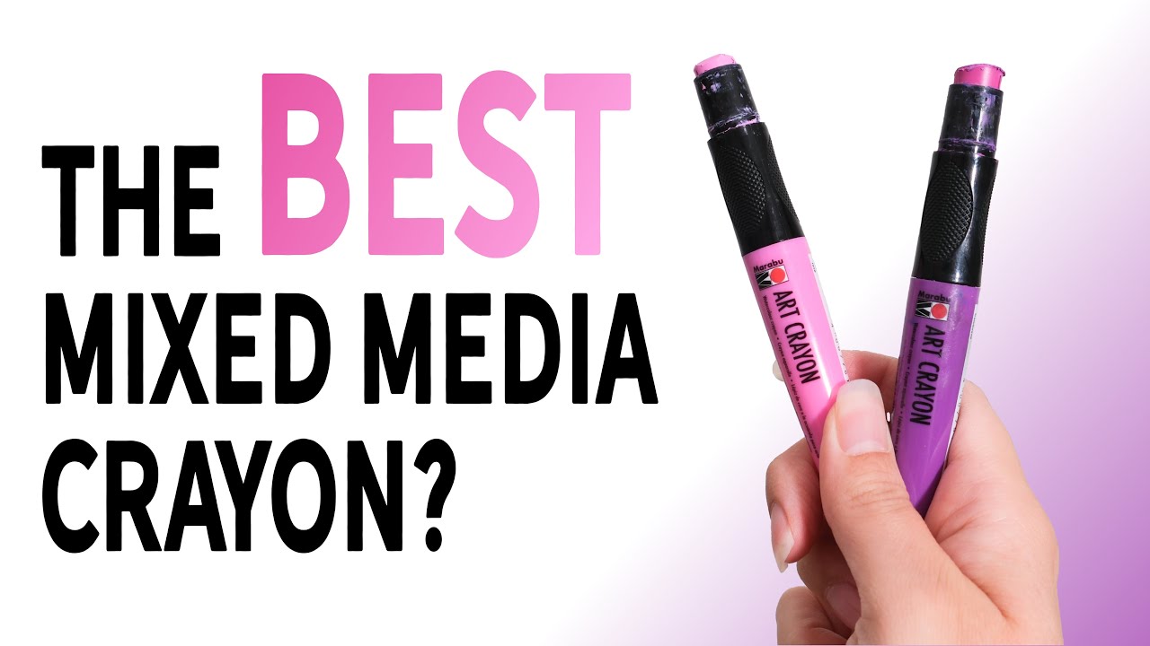 Marabu Art Crayon Review | All in one mixed media supply