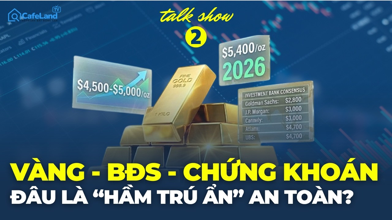 TALK SHOW: Đầu tư vào nhóm ngành nào để không GÁNH LỖ năm 2026? | CafeLand