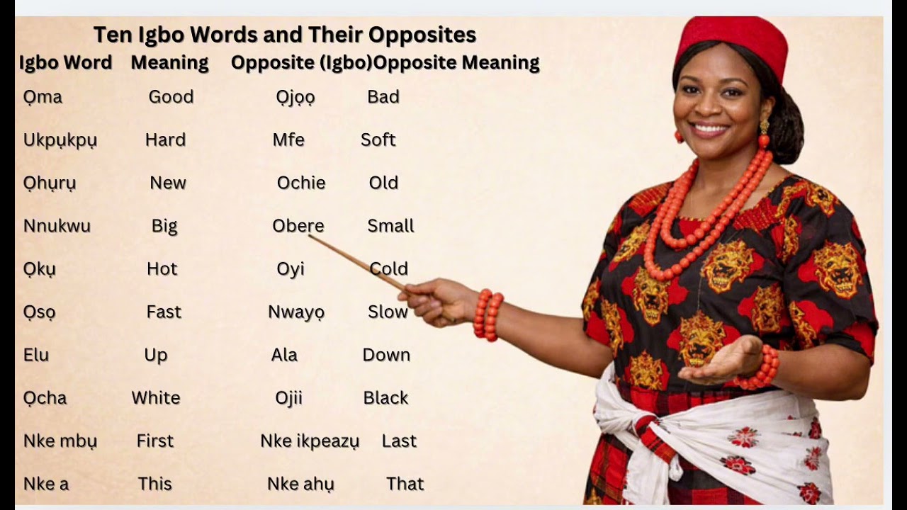 TEN IGBO WORDS AND THEIR OPPOSITE. #igboculture #learning #igbotribe #igboamaka #igboforbeginners 